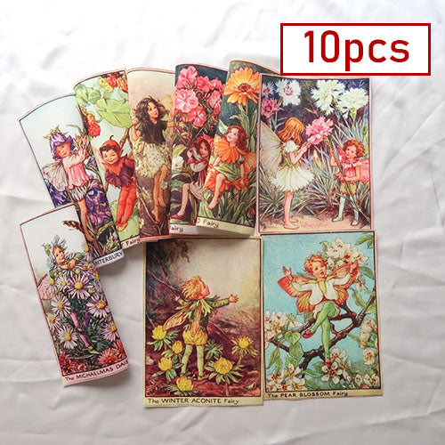 10pcs Hand Dyed Fabric (6" x 8") Fairies Collection